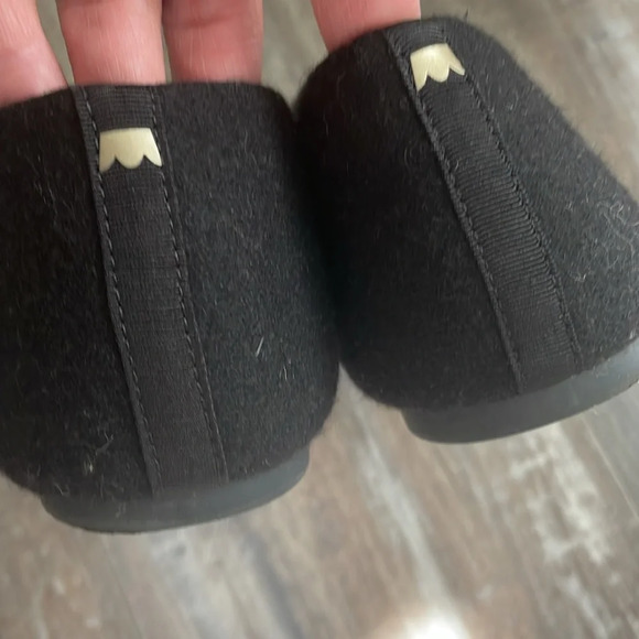 Birdies Felted Wool Lined Ballet Flats House Shoes Slippers Black size 9 - Picture 5 of 6